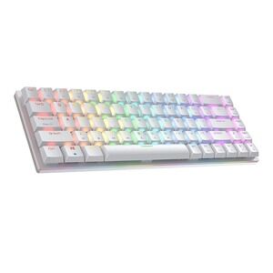 Ranked G65 Guardian 65% White | Full Aluminum Frame | Ultra Slim | Blue Switches